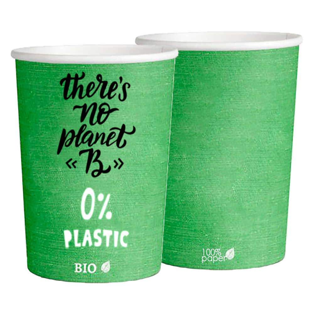 Vaso cartón 12oz Plastic FREE