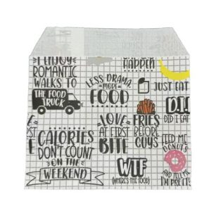 Bolsa burger/medio pollo 50gsm "FAST" 14x7.5x26