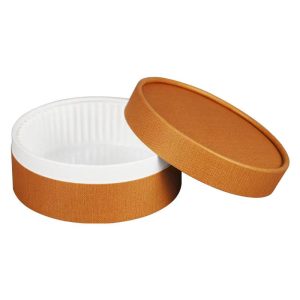 Envase cartón Lux Kraft horno, tapa y capsula Ø 85x55  125 ml