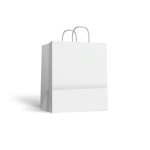 Bolsa Blanca asa rizada 120 gsm 46+16x49